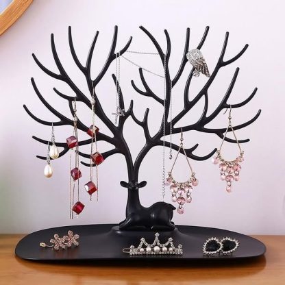 Albero della vita porta gioie - bianco/nero - immagine 3