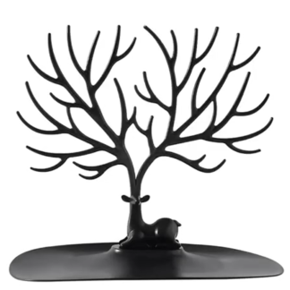 Albero della vita porta gioie - bianco/nero