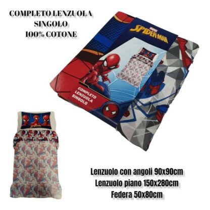 Lenzuola completo 3 pezzi Spiderman / Avengers / Frozen / Minnie / Mickey - immagine 5