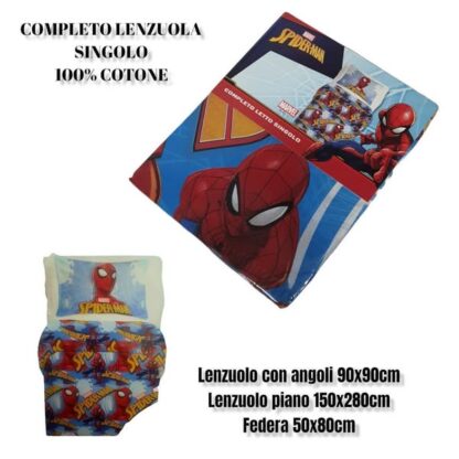 Lenzuola completo 3 pezzi Spiderman / Avengers / Frozen / Minnie / Mickey - immagine 2