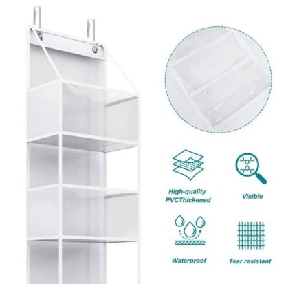 Organizer a livelli con ganci da porta