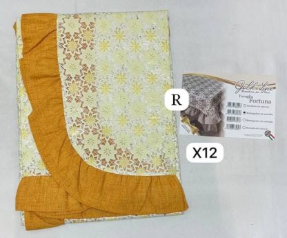 Nuova tovaglia plastificata stampata con volant in cotone - colori vari - immagine 9