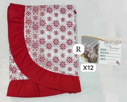 Nuova tovaglia plastificata stampata con volant in cotone - colori vari - immagine 8