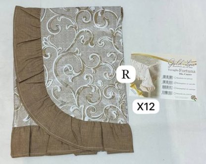 Nuova tovaglia plastificata stampata con volant in cotone - colori vari - immagine 6