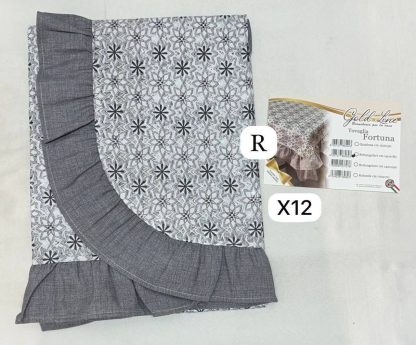 Nuova tovaglia plastificata stampata con volant in cotone - colori vari - immagine 4